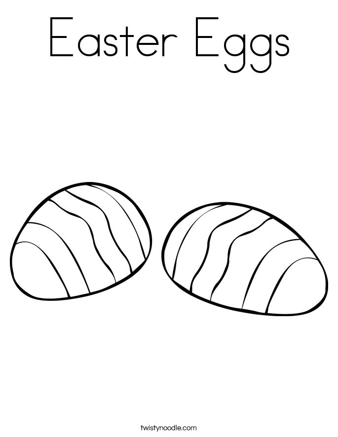 Easter Eggs Coloring Page