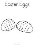 Easter Eggs Coloring Page