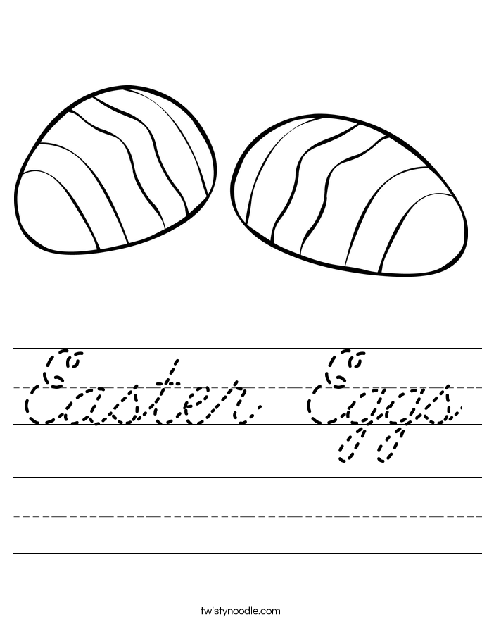 Easter Eggs Worksheet