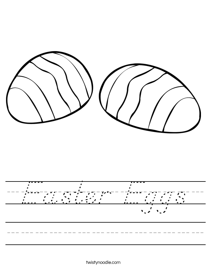 Easter Eggs Worksheet