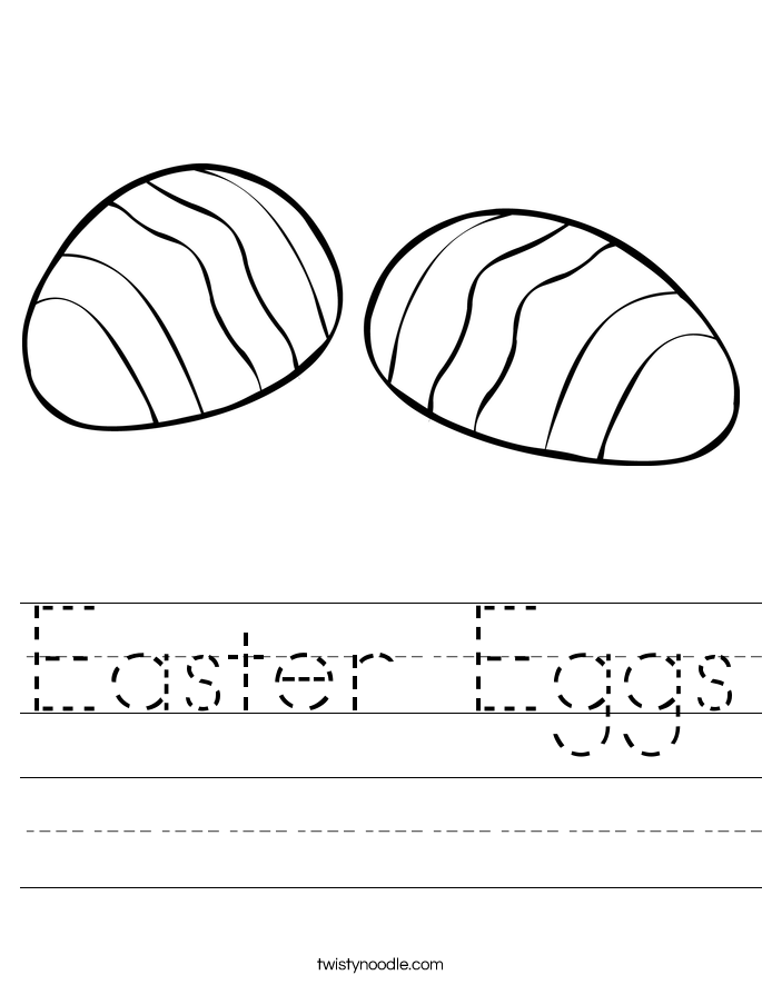 Easter Eggs Worksheet