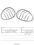 Easter Eggs Worksheet