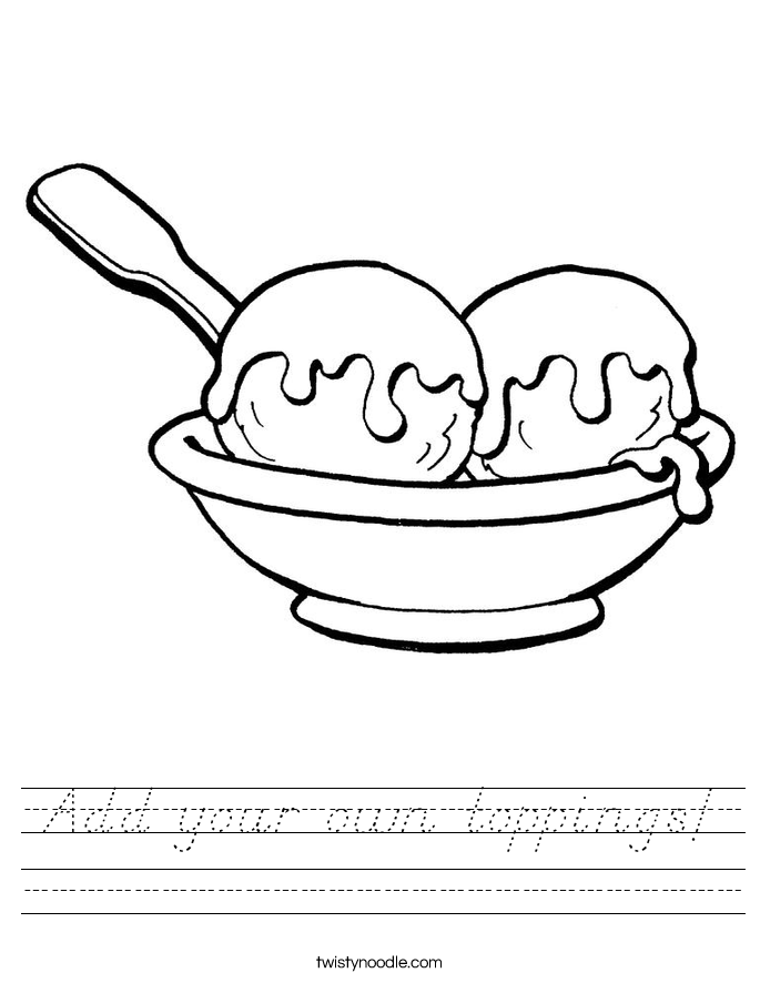 Add your own toppings! Worksheet
