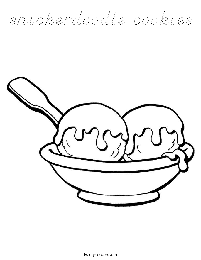 snickerdoodle cookies Coloring Page