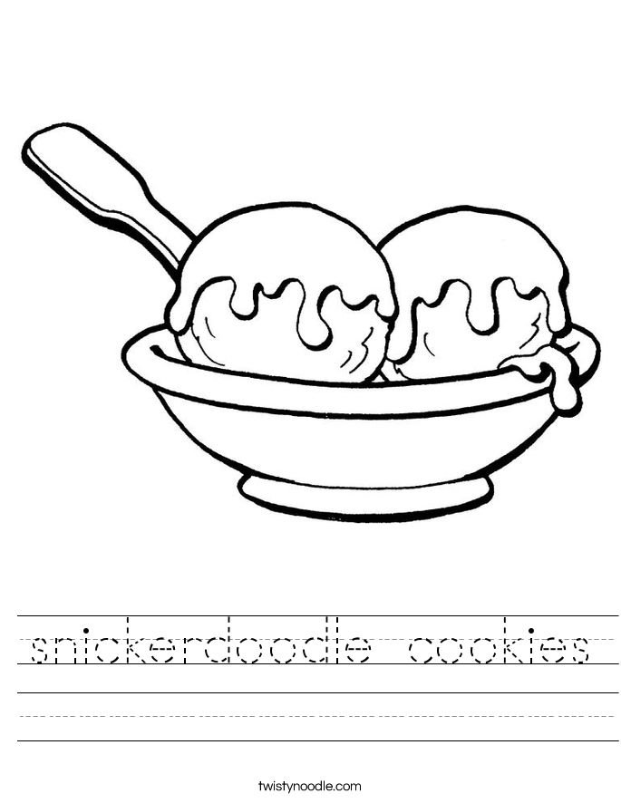 snickerdoodle cookies Worksheet