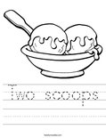 Two scoops Worksheet