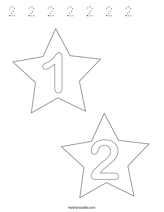 2  2  2  2  2  2  2     Coloring Page
