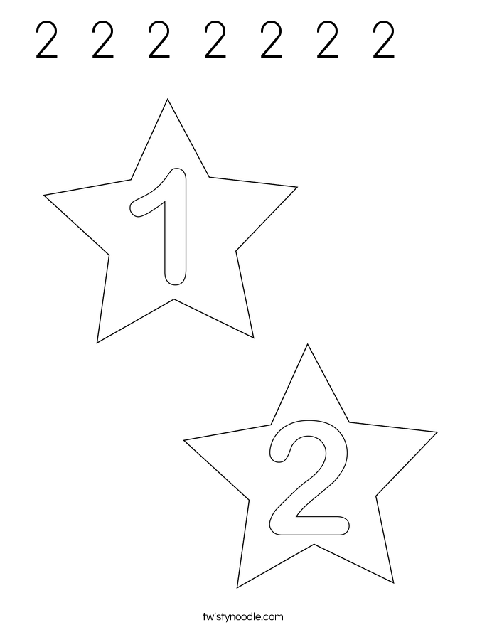 2  2  2  2  2  2  2     Coloring Page
