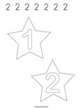 2  2  2  2  2  2  2     Coloring Page