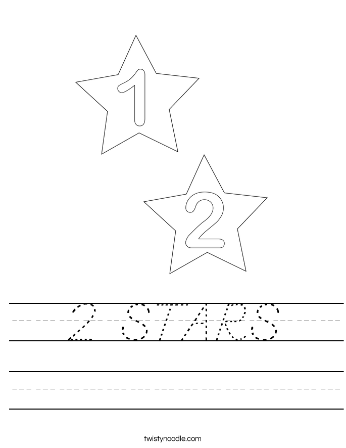 2 STARS Worksheet