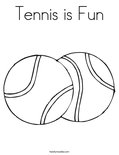 Tennis is FunColoring Page
