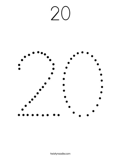 20 Coloring Page