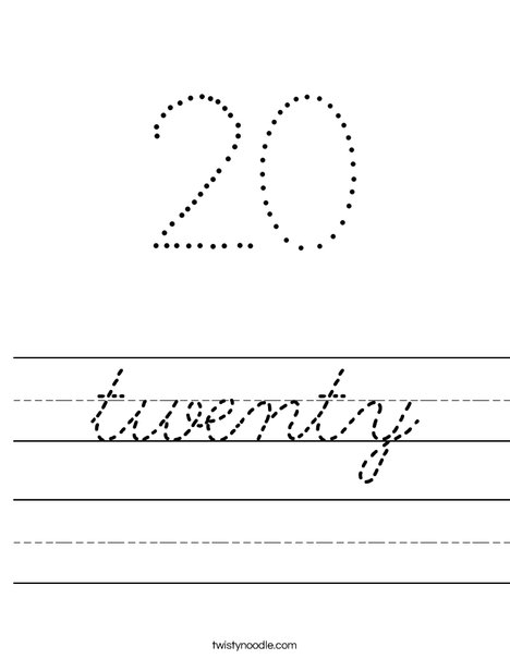 20 Worksheet