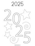 2025 Coloring Page