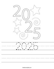 2025 Handwriting Sheet