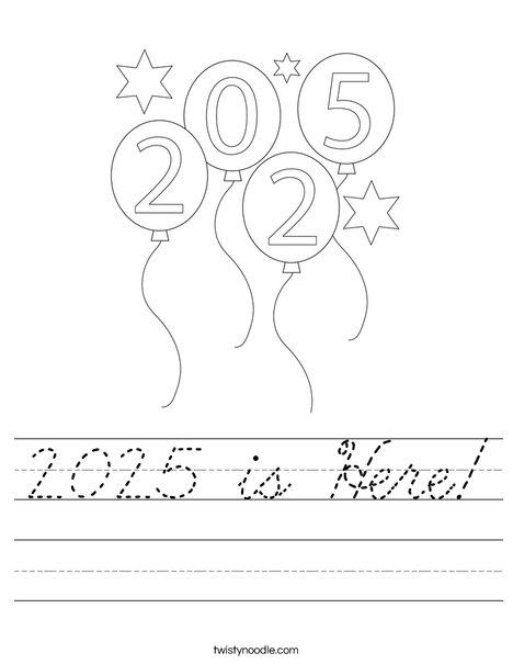 2025 is Here! Worksheet