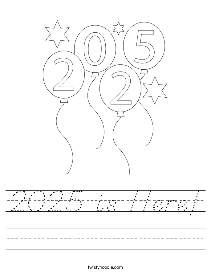 2025 is Here! Worksheet