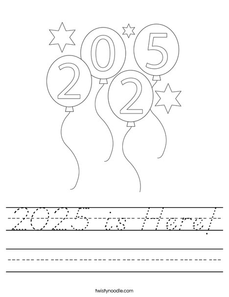 2025 is Here! Worksheet