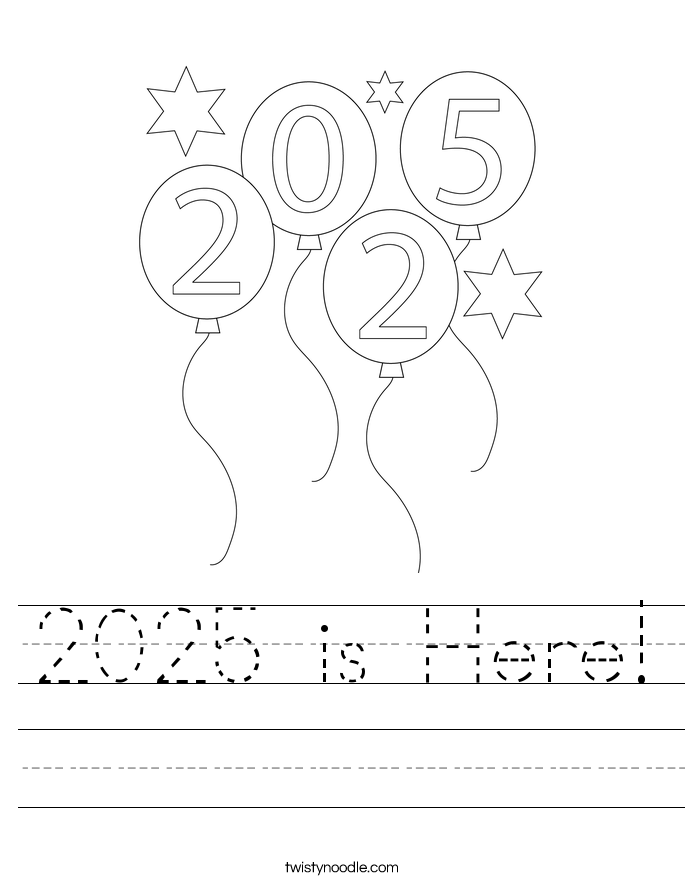 2025 is Here! Worksheet