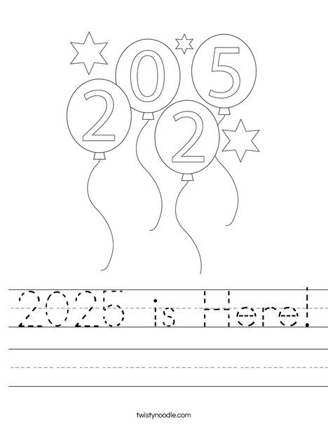 2025 is Here! Worksheet