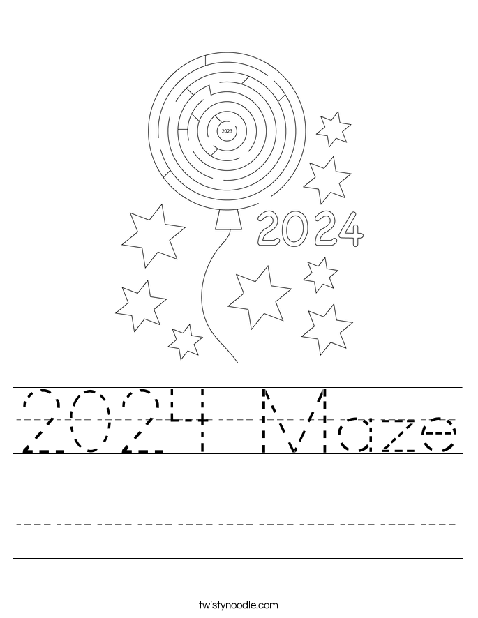 2024 Maze Worksheet