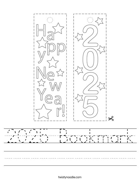 2025 Bookmark Worksheet