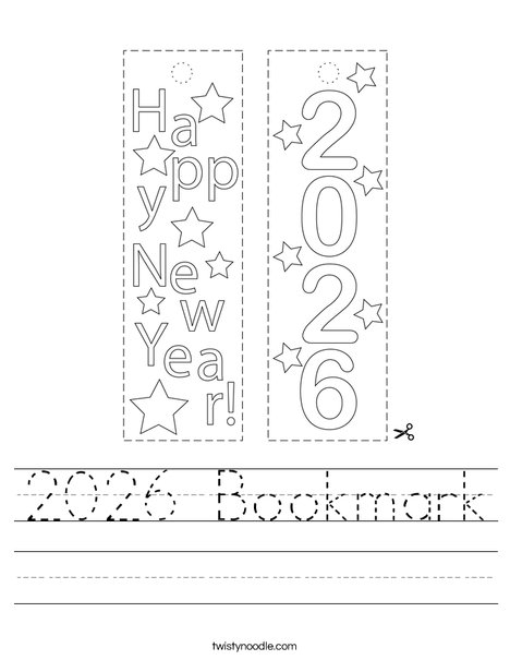 2026 Bookmark Worksheet