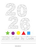 2026 Color by Code Worksheet