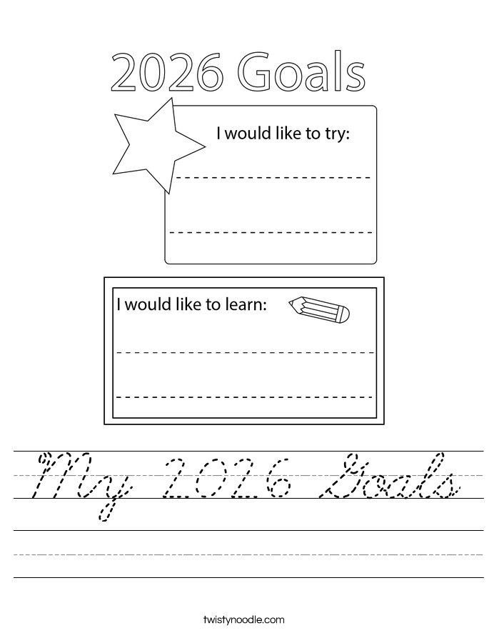 My 2026 Goals Worksheet