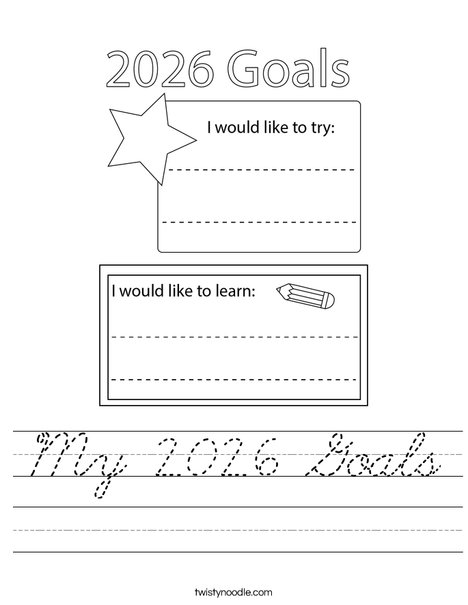 2026 Goals Worksheet