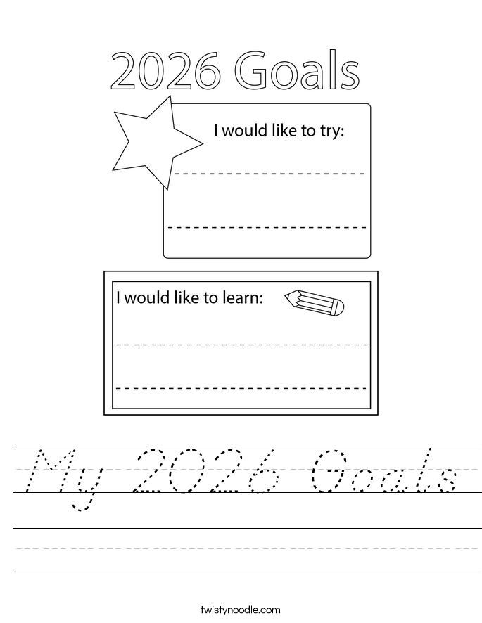 My 2026 Goals Worksheet