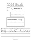 My 2026 Goals Worksheet