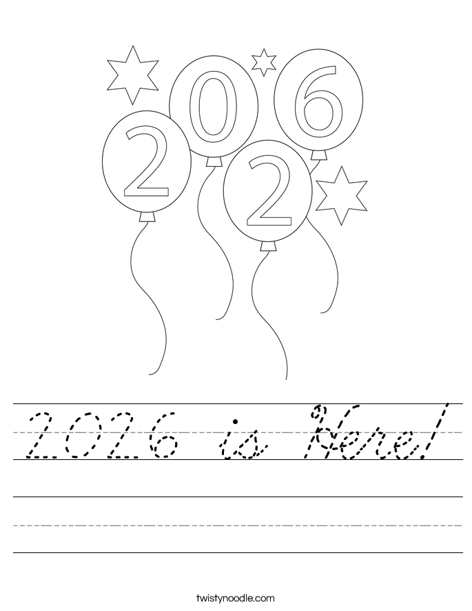 2026 is Here! Worksheet