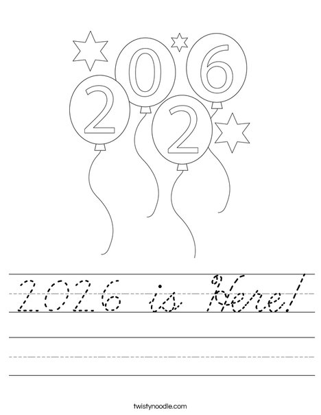 2026 is Here! Worksheet