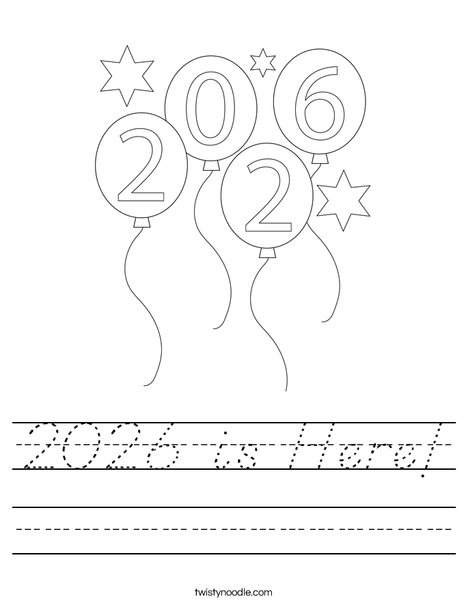 2026 is Here! Worksheet