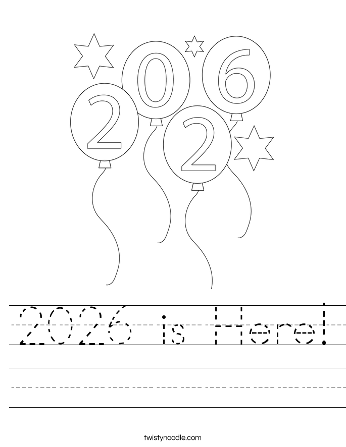 2026 is Here! Worksheet