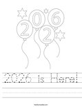 2026 is Here! Worksheet
