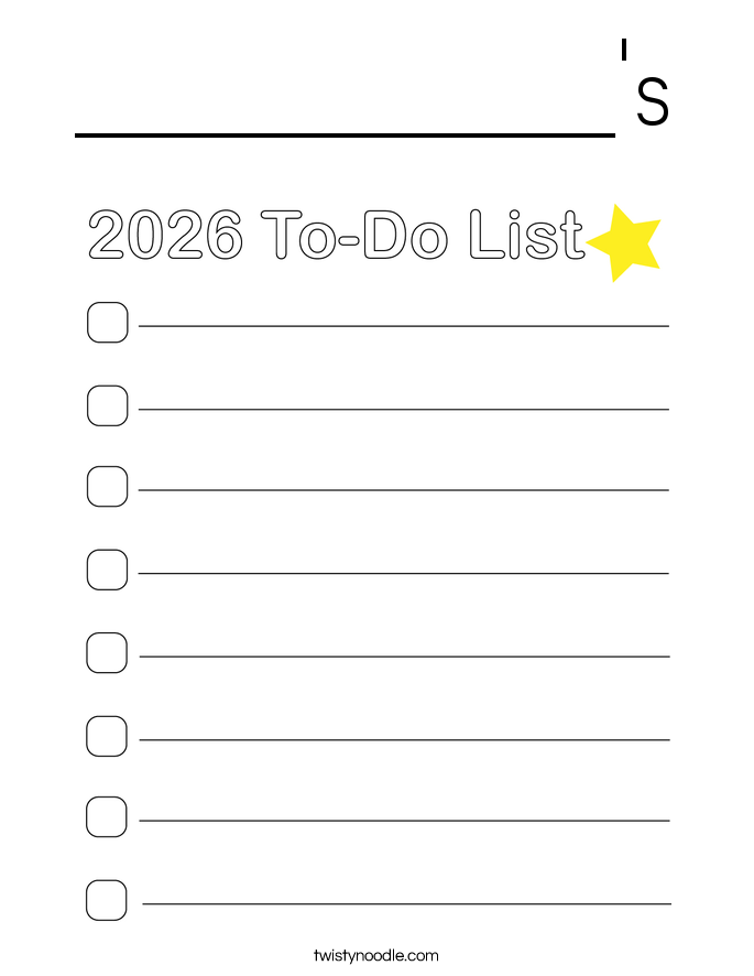 __________'s Coloring Page