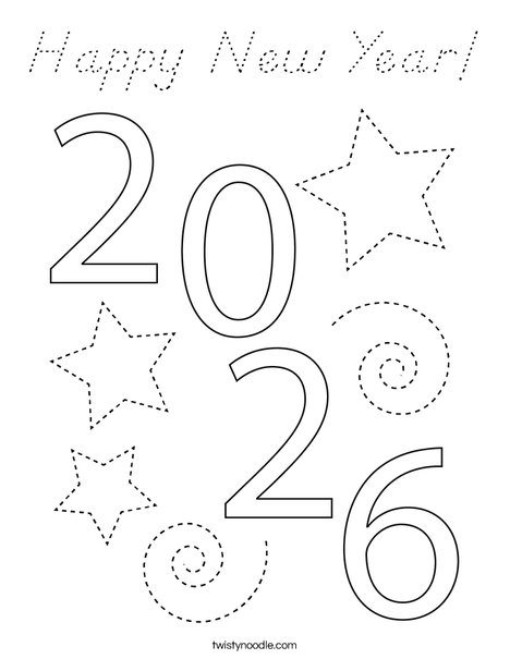 2026 Coloring Page