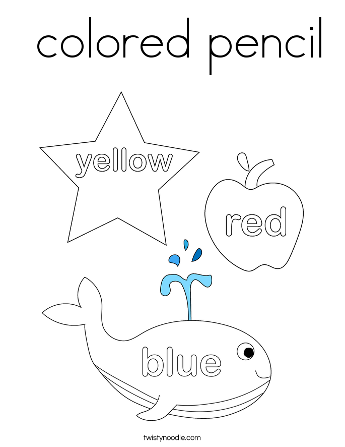  colored pencil Coloring Page