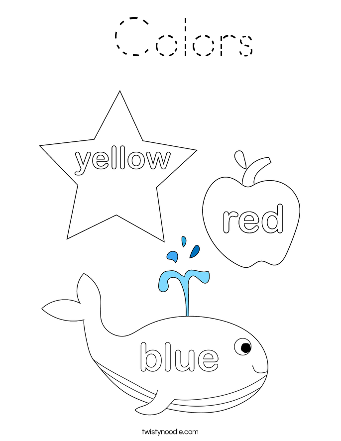  Colors Coloring Page