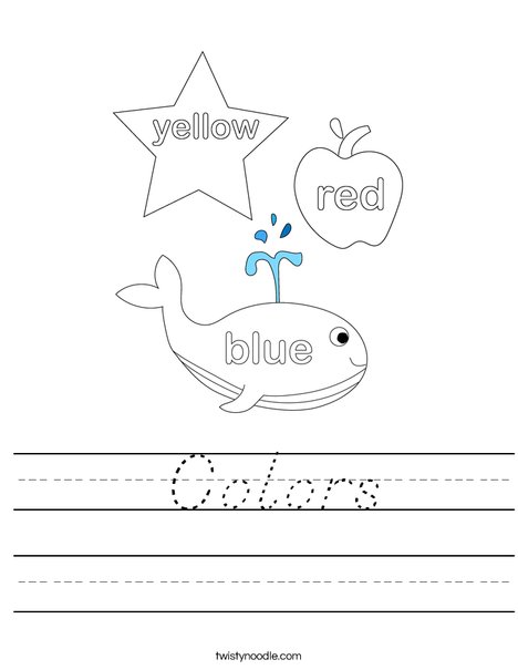 3 Big Crayons Worksheet