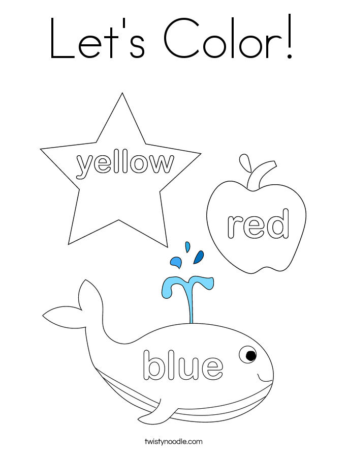 Let's Color! Coloring Page