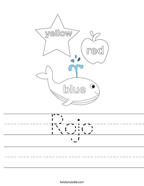 Rojo Worksheet - Twisty Noodle