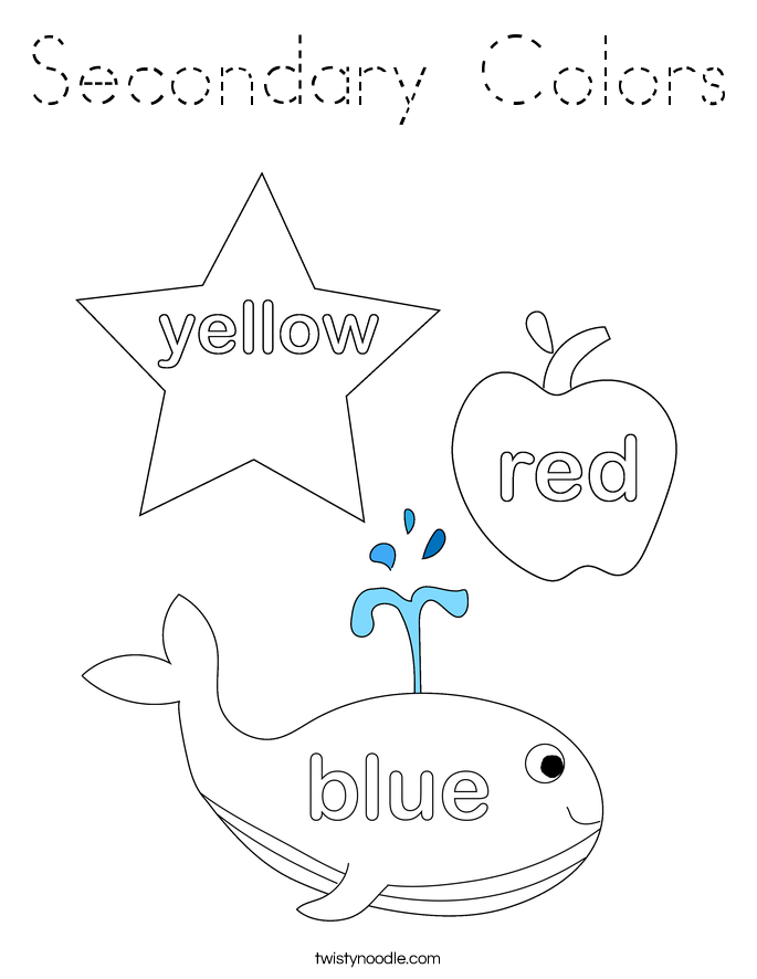Secondary Colors Coloring Page