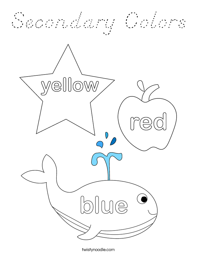 Secondary Colors Coloring Page