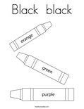 Black  black Coloring Page