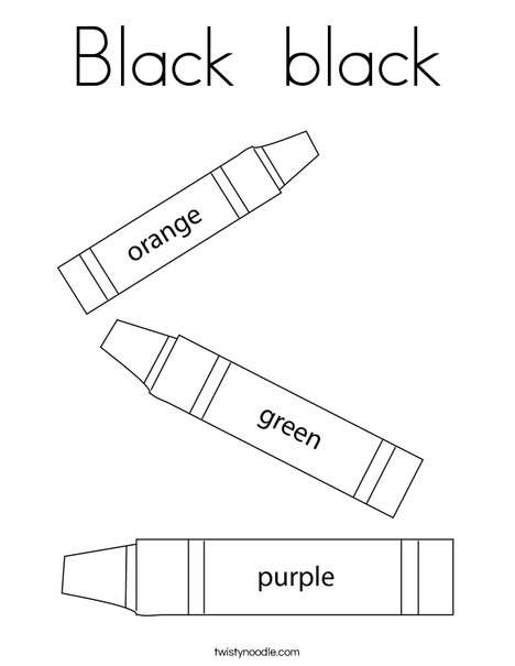 3 Crayons Coloring Page