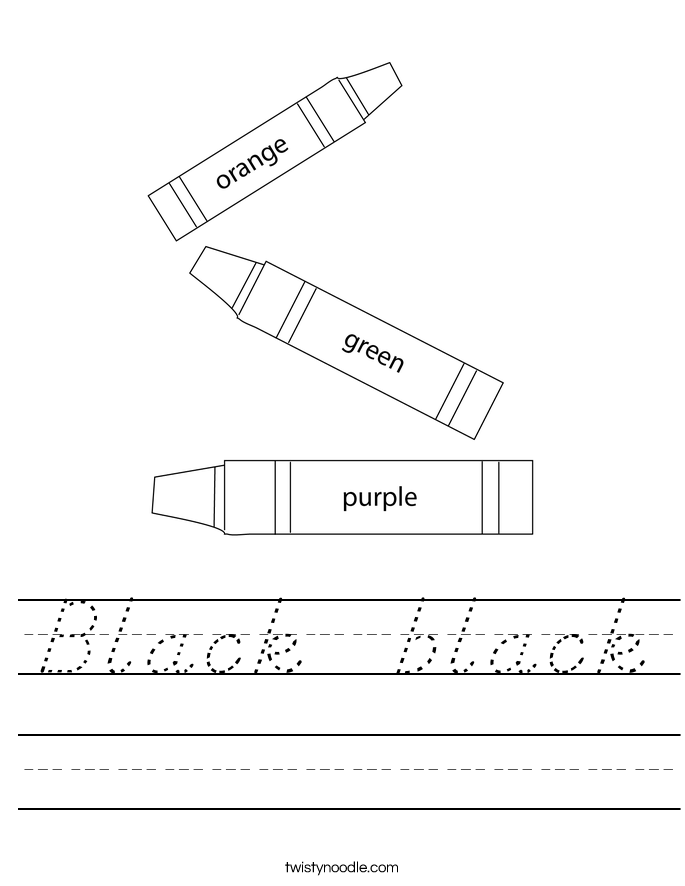 Black  black Worksheet
