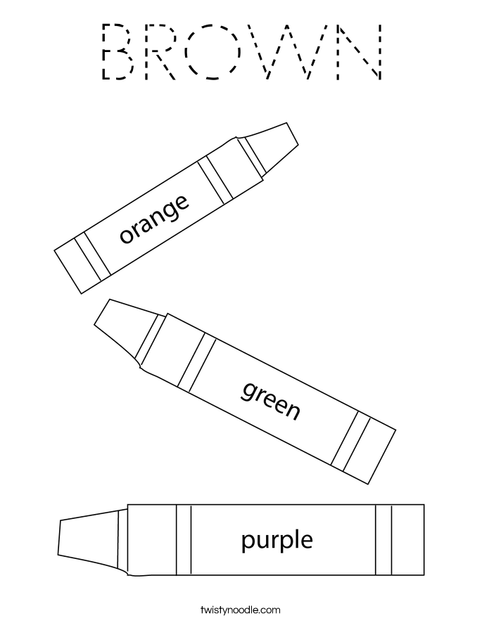 BROWN Coloring Page